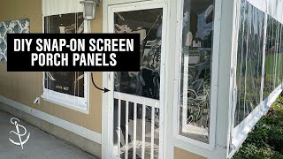 How to Make SnapOn Enclosure Panels for a Screen Porch [upl. by Nerret]