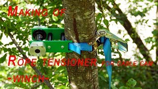 Making of rope tensioner  winch for cable cam [upl. by Duke]