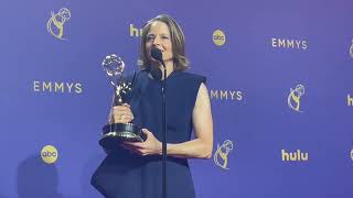 Jodie Foster Best MovieLimited Actress True Detective 2024 Emmys press room interview [upl. by Humfrid828]