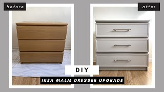 IKEA MALM TRANSFORMATION  Budget IKEA Hack  Shade Shannon [upl. by Gallard810]