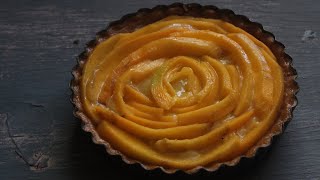 Eggless No Bake Mango Tart Recipe [upl. by Nairret]