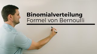 Binomialverteilung Formel von Bernoulli Stochastik  Mathe by Daniel Jung [upl. by Mikaela]