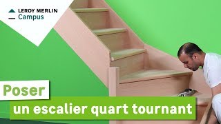 Comment poser un escalier quart tournant [upl. by Edin]