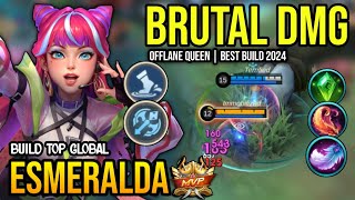 ESMERALDA BEST BUILD 2024  BUILD TOP GLOBAL ESMERALDA GAMEPLAY  MOBILE LEGENDS✓ [upl. by Gertruda415]