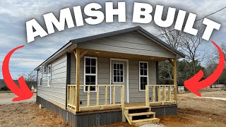 A SHED to HOUSE conversion that is SWEET and built by the AMISH Cabin Tiny House Tour [upl. by Wilkinson637]