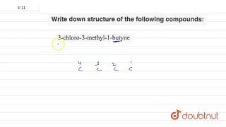 3chloro3methyl1butyne [upl. by Esom971]