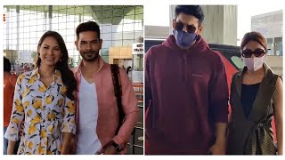 Sidharth ShuklaShehnaz Gill amp Rochelle RaoKeith Sequeira at the Airport as they headed to Goa [upl. by Sinned]