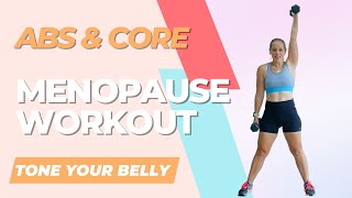 Menopause Belly Fat Workout  Tone Your Abs amp Core [upl. by Ashely]