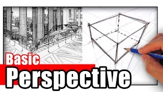 How to Draw in Perspective for Beginners [upl. by Enael]