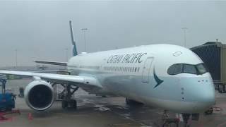 Trip report Cathay Pacific Premium Economy Amsterdam to Hong Kong A350 [upl. by Goetz]