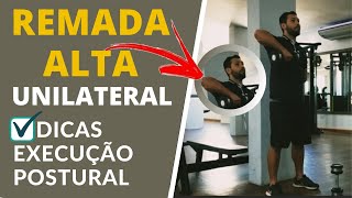 REMADA ALTA UNILATERAL COM HALTER EM PÉ  EXERCÍCIO PARA TRAPÉZIO [upl. by Ednalrym]