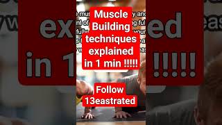 13eastrated Muscle building techniques strength power growth musclebuilding hypertrophy [upl. by Aggappe]