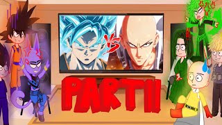 Opm Characters React To Cosmic Garou Vs Saitama Animation Part 1 [upl. by Loziram]