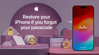 How to restore your iPhone if you forgot your passcode  Apple Support [upl. by Tasia]