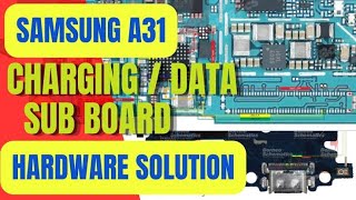 how to fix samsung a31charging problem sm A315f with aid borneo tool jinsi ya kutengeneza [upl. by Esil]