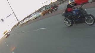 Bike VS Cop POLICE CHASE Motorcycle Riding Wheelies RUNNING From The COPS Street Bike Outruns Law [upl. by Notliw627]