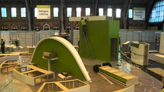 How to build a 150sqm exhibition stand in under 15 hours [upl. by Ahsemak]