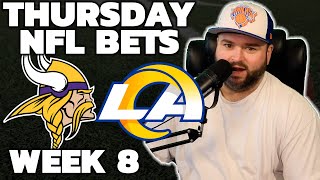 Vikings vs Rams Week 8 Bets  NFL Sunday Picks With Kyle Kirms [upl. by Ecirpac]