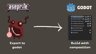 How to export a game asset from Aseprite to Godot and build it using composition [upl. by Amirak378]
