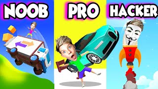 NOOB vs PRO vs HACKER In CRASH DELIVERY ALL LEVELS Prezley [upl. by Copland894]