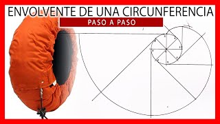 🚀🌀 EVOLVENTE de una circunferencia  Evolvente dibujo técnico paso a paso  INVOLUTA [upl. by Buchheim]