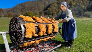 🔥 Grilled Chicken on a DIY Grill Taking the Internet by Storm 🍗🔥 [upl. by Ostraw]