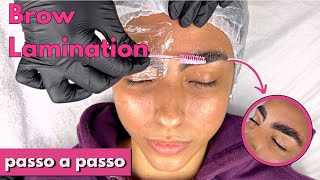 ✅ COMO FAZER O BROW LAMINATION PASSO A PASSO [upl. by Roddie686]