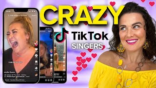 Vocal Coach Reacts to Crazy TikTok Singers pt31 [upl. by Pardoes]