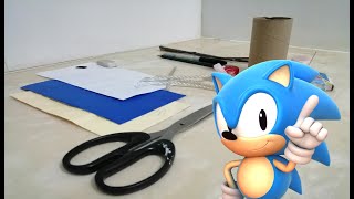 COMO HACER una MARIONETA de SONIC the hedgehog con RECICLADOS TUTORIAL  Arte con Eloy González 🎨 [upl. by Nyberg]