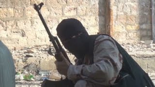 Exclusive video of rebel snipers fighting in Syria [upl. by Chuipek245]