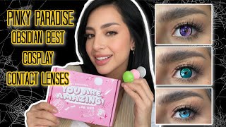 2023 BEST COSPLAY CONTACT LENSES  Pinky Paradise review [upl. by Nwhas]