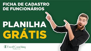 Ficha de Cadastro de Funcionários  Planilha Grátis [upl. by Arracahs]