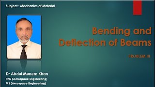 Deflection of beams Problems III Urdu [upl. by Osnola]