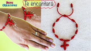 como hacer esta hermosa pulsera de hilo muy facil y rapido  tutorial 2019 diy [upl. by Auqinimod]