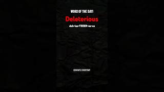 Learn Deleterious meaning amp pronunciation shorts deleterious viral [upl. by Brentt]