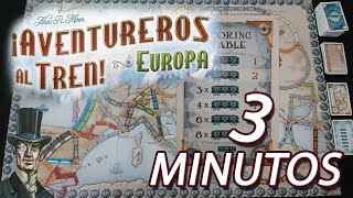 Aventureros al Tren EUROPA aprender a jugar en 3 minutos aventurerosaltren juegosdemesa aprender [upl. by Laddy125]