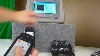 OnFair Headrest DVD Game Controllers  wwwOnFaircom [upl. by Akapol]