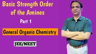 Basic Strength Order of The Amines GOCNEETJEECHEMISTRY [upl. by Haelak]