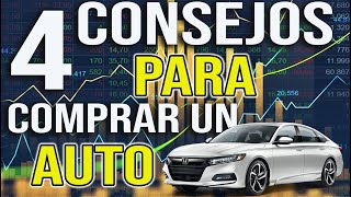 4 CONSEJOS de como AHORRAR al comprar tu AUTO📈💰 [upl. by Nirahs]