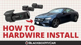 BlackVue DR750X3CH Plus Dash Cam x Mercedes Benz E450  How to Hardwire Install  BlackboxMyCar [upl. by Valenta781]