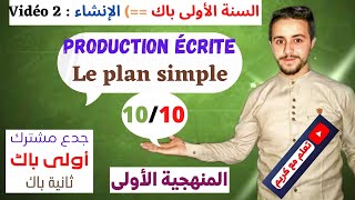 Production écrite  le plan simple [upl. by Yelsnit]