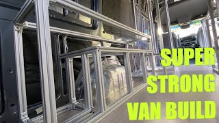 How To Build A Van With 8020 Aluminum INSANELY STRONG [upl. by Eillak]