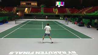 ルブレフのストローク練習 Andrey Rublev Stroke Practice [upl. by Suiddaht531]