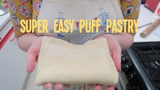 How to make super easy puff pastry [upl. by Aicinoid]