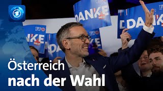 Schwierige Regierungsbildung nach Parlamentswahl in Österreich [upl. by Ahsoem]