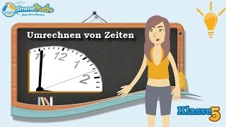 Zeiten umrechnen  Sekunden Stunden Tage  Klasse 5 ★ Wissen [upl. by Bernette]