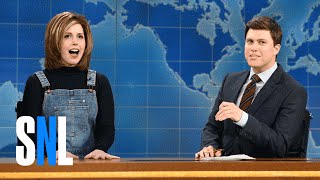 Weekend Update 21316 with Rachel from Friends  SNL [upl. by Nosredna]