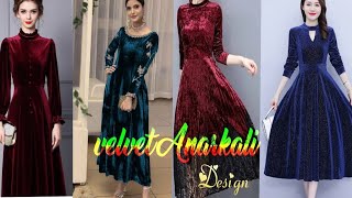 velvet Anarkali dress designsvelvet Anarkali frock designsvelvet Anarkali frock [upl. by Agathy]