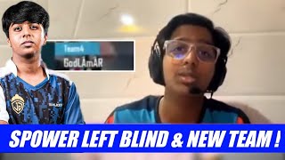 SPOWER NEW TEAM HINTS  LEFT BLIND ESPORTS  GODL AMAR KON HAI [upl. by Esilegna]