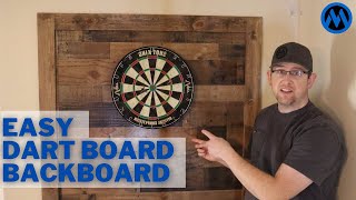 Super Easy DIY Dart Board Backboard [upl. by Sofko]